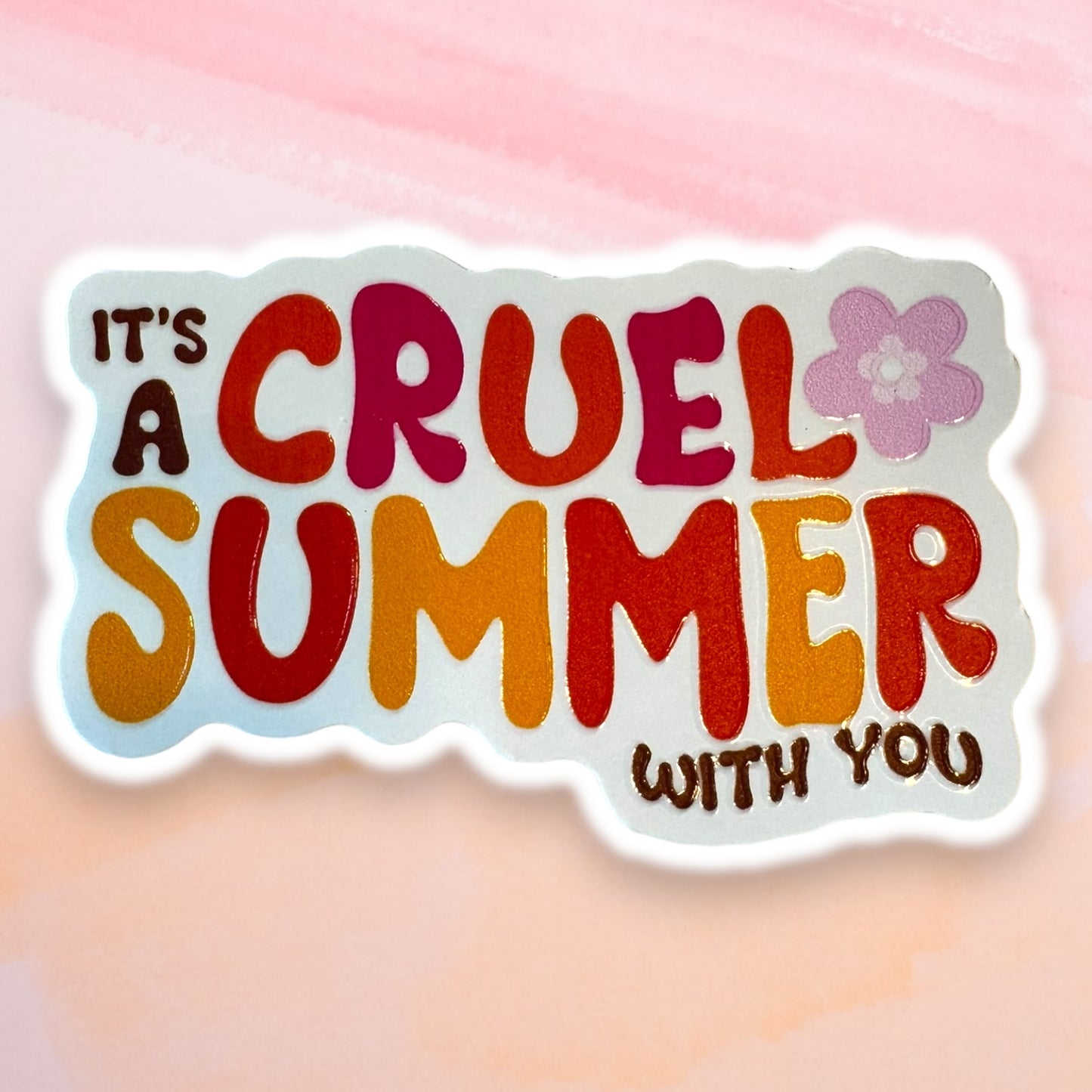 Cruel Summer: Taylor Swift Themed Sticker