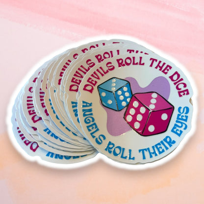 Devils Roll the Dice: Taylor Swift Themed Sticker