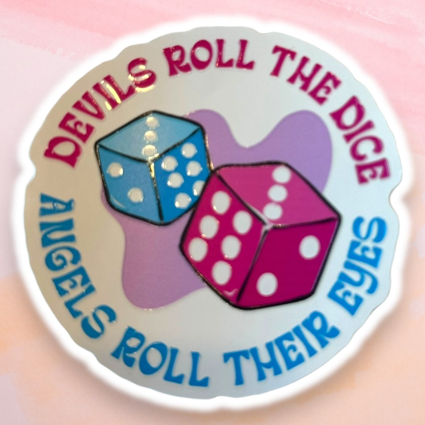 Devils Roll the Dice: Taylor Swift Themed Sticker