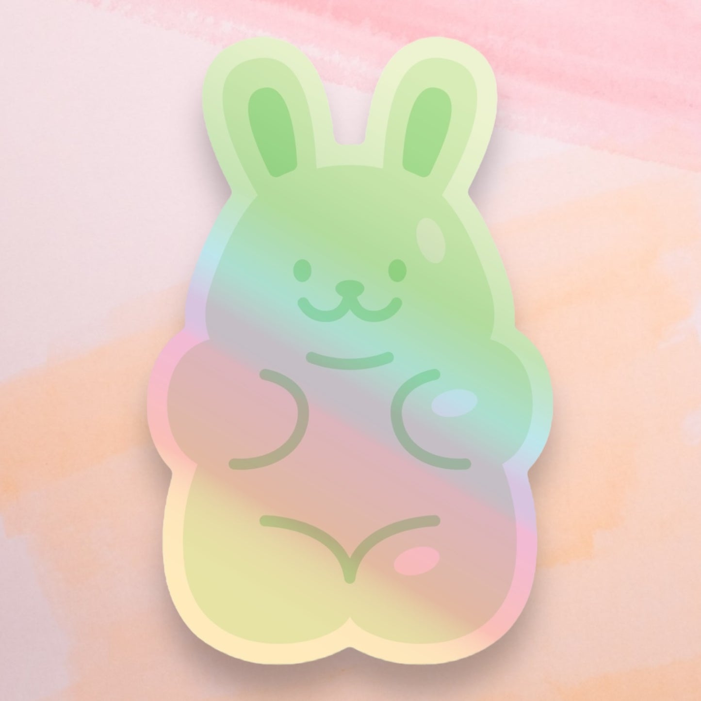 Holographic Gummy Bunny Stickers