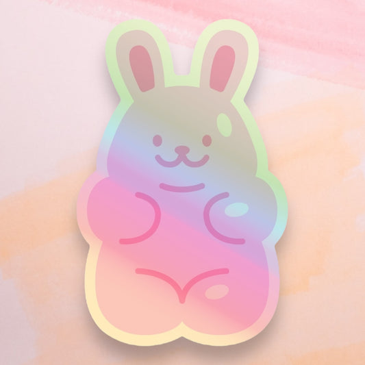 Holographic Gummy Bunny Stickers