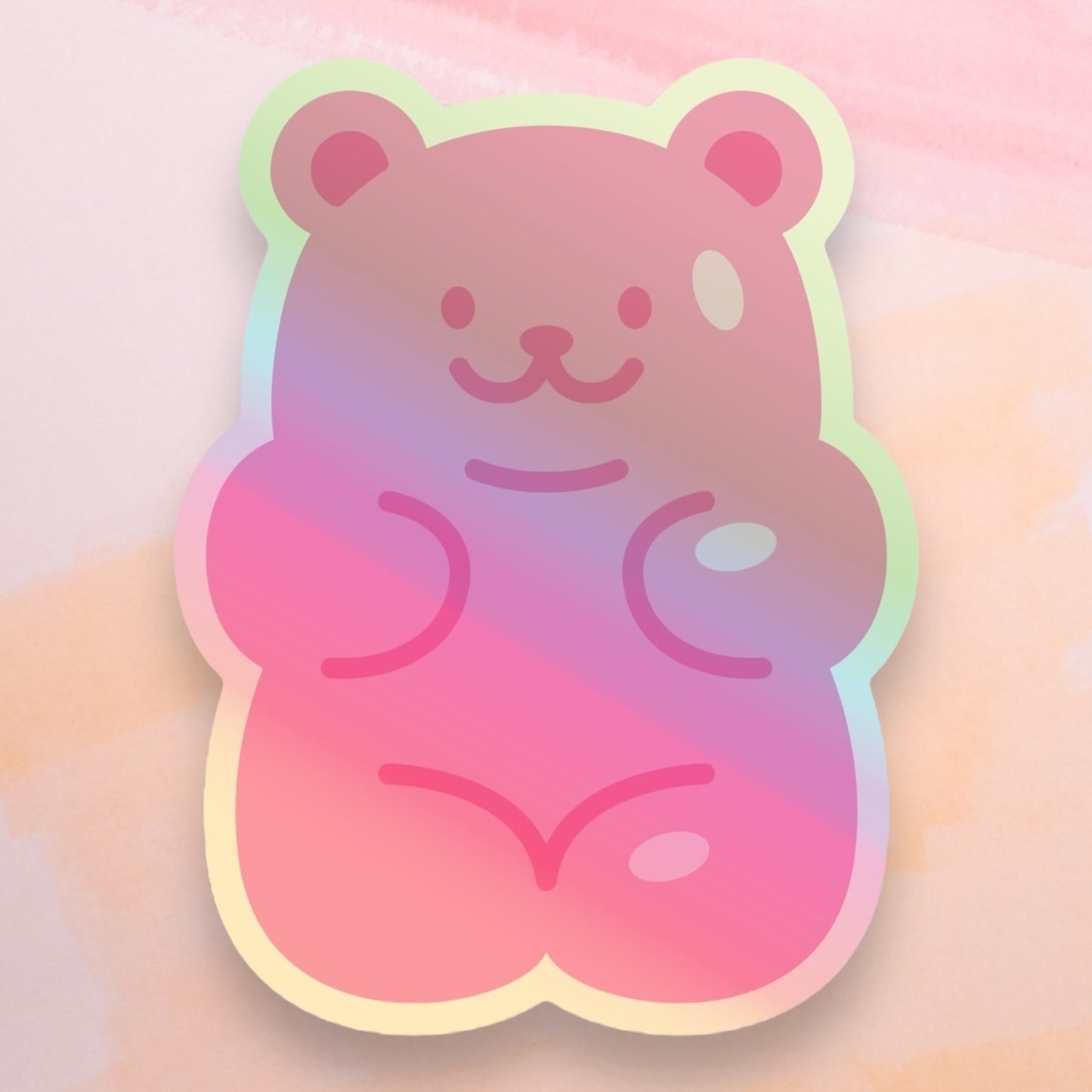 Holographic Gummy Bear Stickers