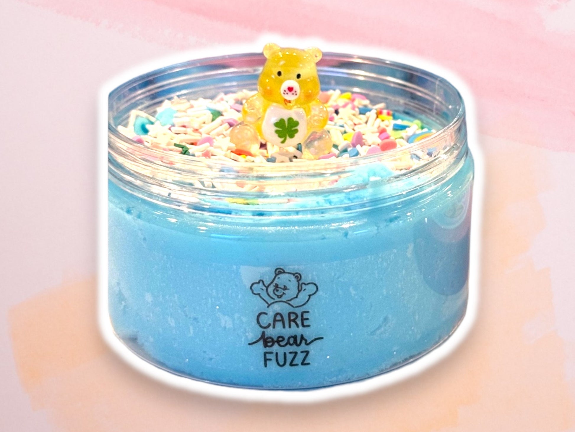 Carebear Fuzz Cloud Slime- Birthday Slime- Cloud Slime- Slime Gift- Birthday Gift- Scented Slime- Surfer Girl Slimes- Surfer Girl Slime Shop