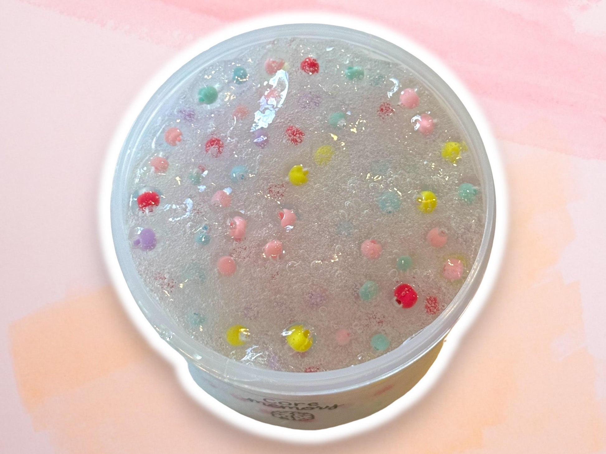 Core Memory: Inside Out Inspired Clear Crunchy Slime