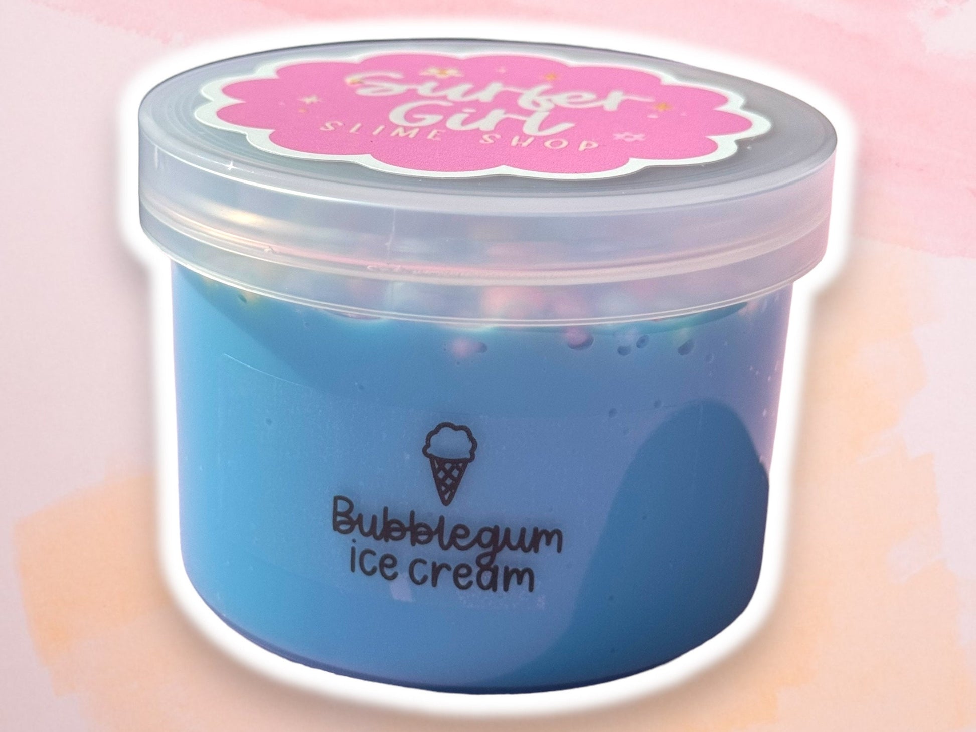 Bubblegum Ice Cream Slime- Glossy Slime-Scented Slime- Gifts- Birthday Gifts- Slime Shops- Cute Slime- Stress Relief- Sensory Tool